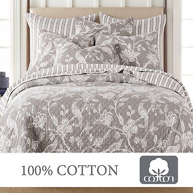 Levtex Home Tanzie Black Quilt Set and Shams