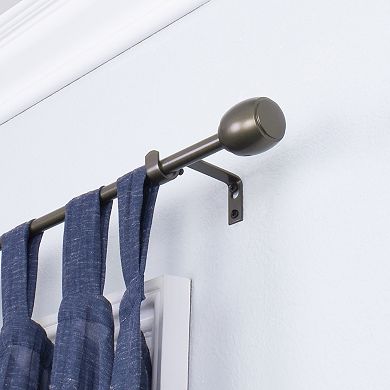 Montevilla 5/8" Diameter Cap Adjustable Curtain Rod Set