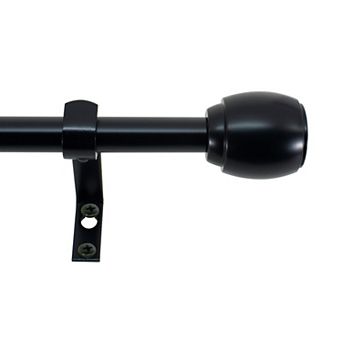 Montevilla 5/8" Diameter Cap Adjustable Curtain Rod Set