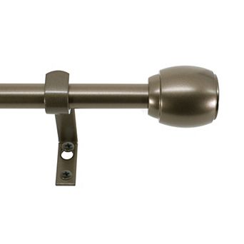 Montevilla 5/8" Diameter Cap Adjustable Curtain Rod Set