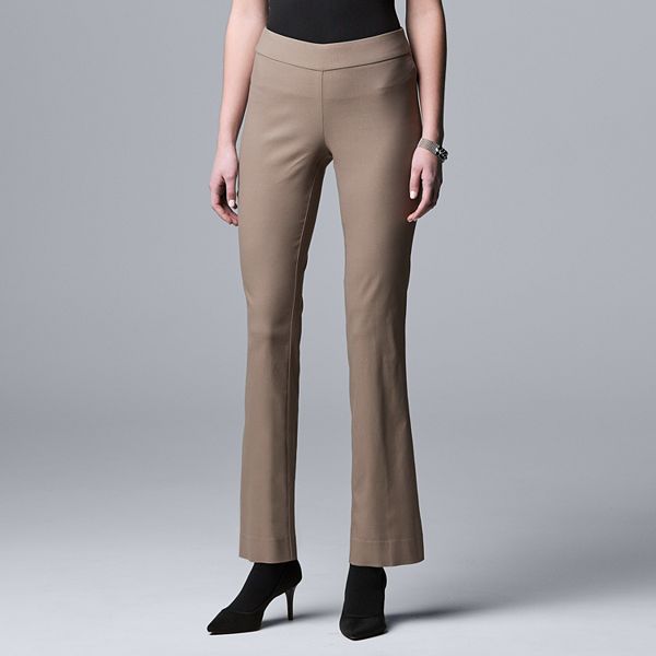 Simply Vera Vera Wang, Pants & Jumpsuits, Nwt Simply Vera Vera Wang Plum  Elegance Polished Stretch Twill Pant Bootcut Xl