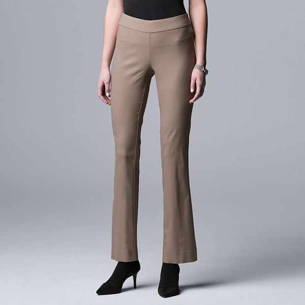 Simply Vera WANG Pull-on Capris crop khakis pants Size 4 FREE SHIPPING