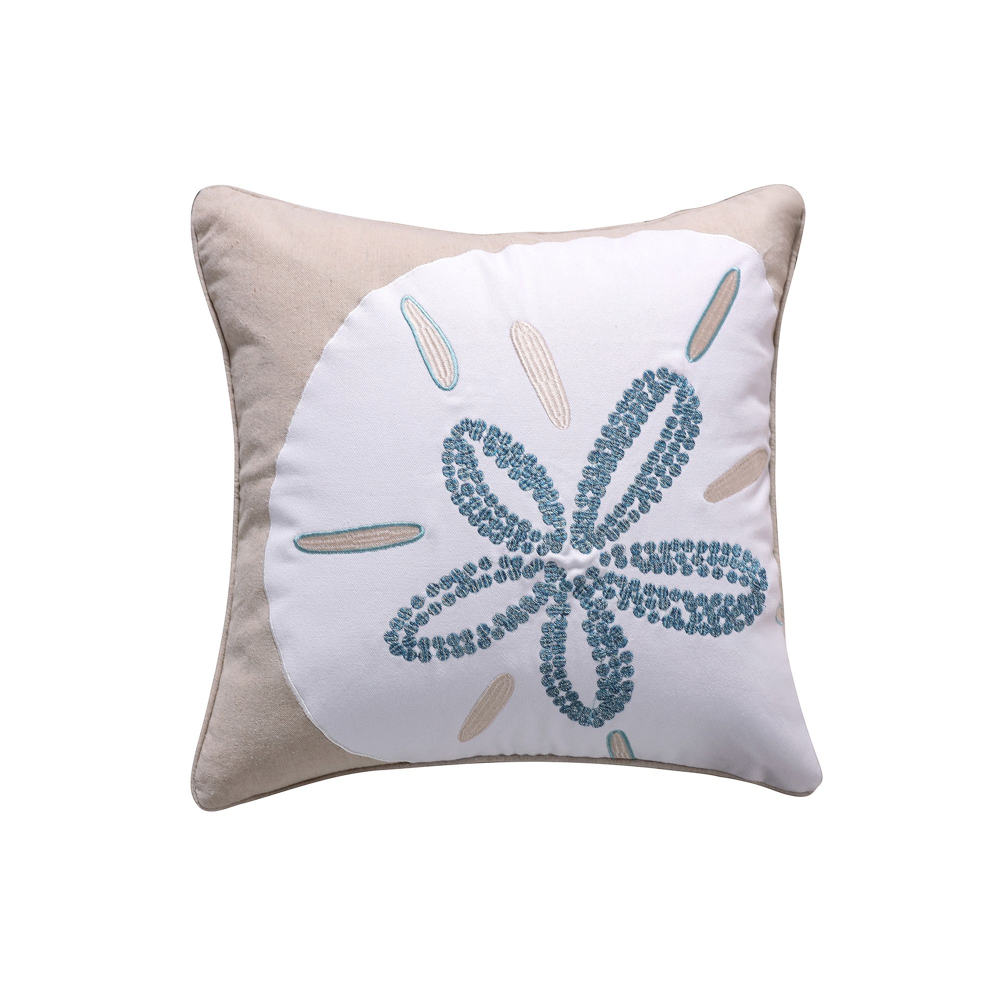 Levtex Home Laida Beach Flower Throw Pillow, Blue