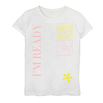 Girls 7-16 SpongeBob SquarePants I'm Ready Graphic Tee