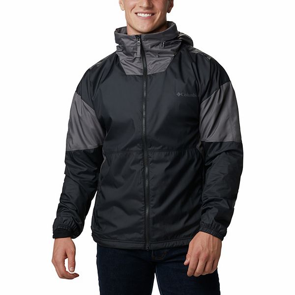 Men's Columbia Point Park Packable Omni-Shade Lined Hooded Windbreaker ...