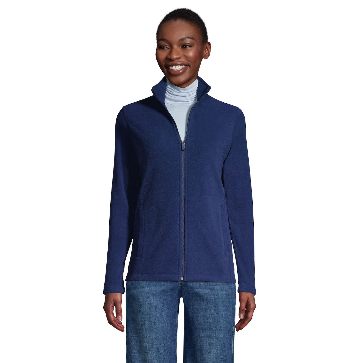 petite fleece jacket with hood