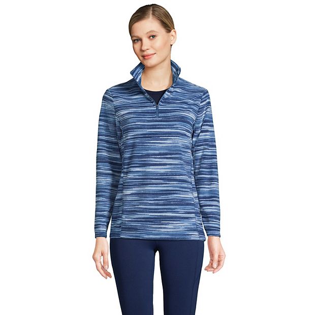 Lands end womens quarter zip online fleece