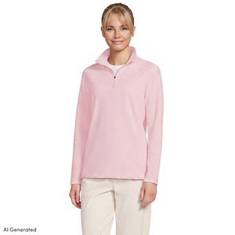 Petite Lands' End 1/4-Zip Fleece Pullover