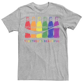 Adult Coca-Cola Pride Together Is Beautiful Bottles Tee