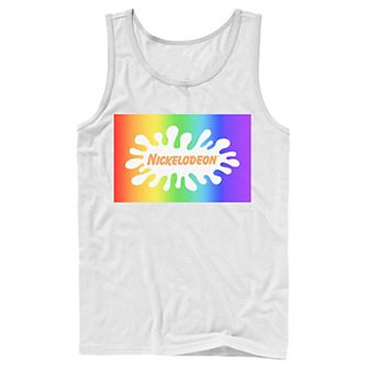 Adult Nickelodeon Pride Rainbow Gradient Logo Tank Top