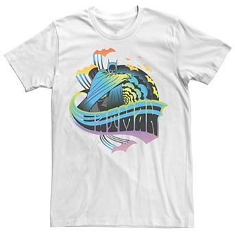 Adult DC Comics Pride Batman Retro Rainbow Tee