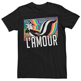 Adult Looney Tunes Pride Pepe Le Pew L'Amour Tee