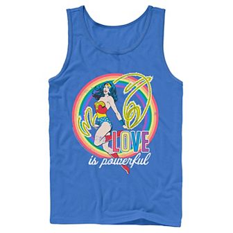 Adult DC Comics Pride Wonder Woman Love Is Powerful Tank Top