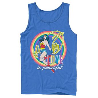 Adult DC Comics Pride Wonder Woman Love Is Powerful Tank Top