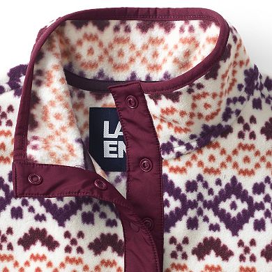 Petites' Lands' End Heritage Quarter-Snap Fleece Pullover