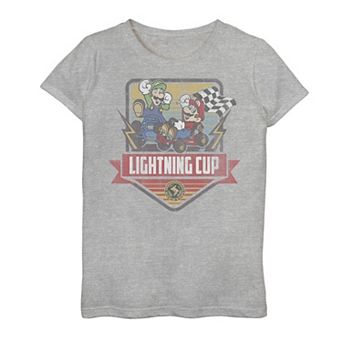 Girls 7-16 Nintendo Mario Kart Lightning Cup Graphic Tee
