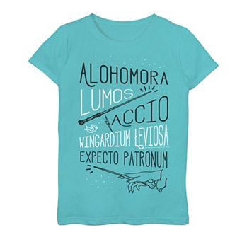 Girls 7-16 Harry Potter Spell Stack Poster Graphic Tee