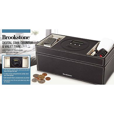 Brookstone Digital Coin Counter Valet