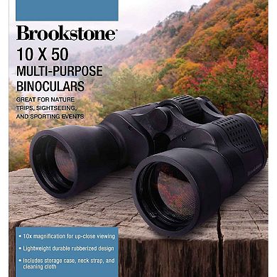 Brookstone 10x50 Prism Binoculars