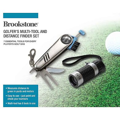 Brookstone Golfer's Multi Tool & Distance Finder Set