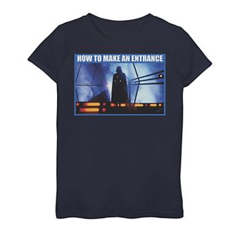 Girls 7-16 Star Wars Vader Entrance Meme Graphic Tee