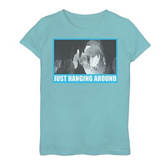 Girls 7-16 Star Wars Just Hanging Around Meme Graphic Tee