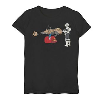 Girls 7-16 Star Wars Trooper Coin Ride Graphic Tee