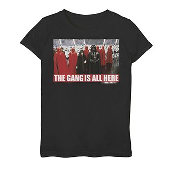 Girls 7-16 Star Wars The Gang Is All Here Meme Graphic Tee