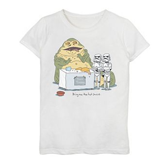 Girls 7-16 Star Wars Jabba The Hot Humor Graphic Tee
