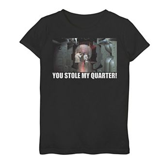 Girls 7-16 Star Wars Quarter Stealer Meme Graphic Tee