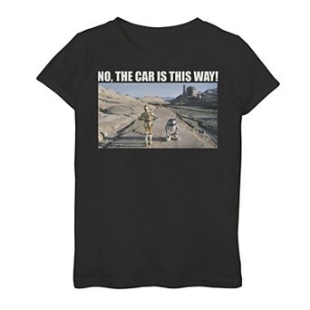 Girls 7-16 Star Wars Where's The Car Meme Graphic Tee
