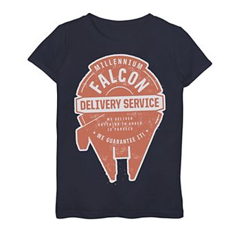 Girls 7-16 Star Wars Falcon Delivery Poster Graphic Tee