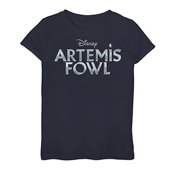 Disney's Artemis Fowl Girls 7-16 Metallic Logo Graphic Tee