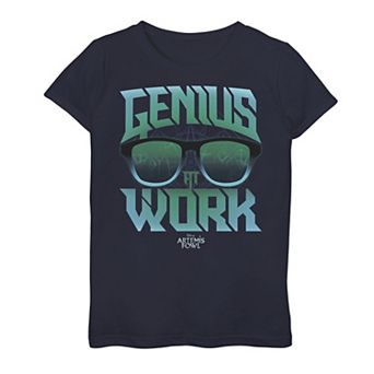 Disney's Artemis Fowl Girls 7-16 Genius At Work Poster Graphic Tee