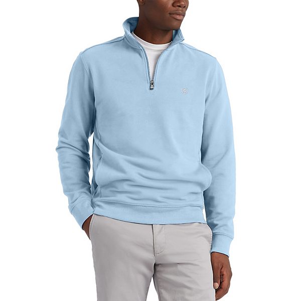 Men s Chaps Classic Fit Solid Fleece Quarter Zip Pullover