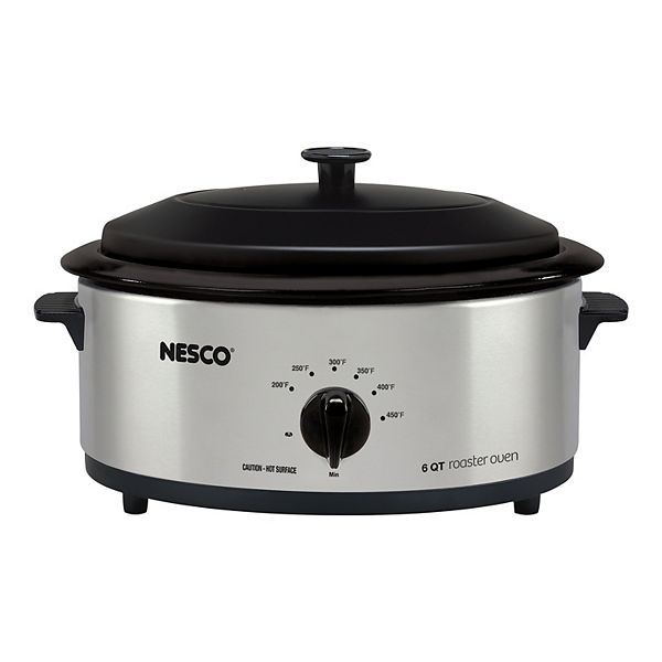 Nesco 6-qt. Stainless Steel Roaster - Gray