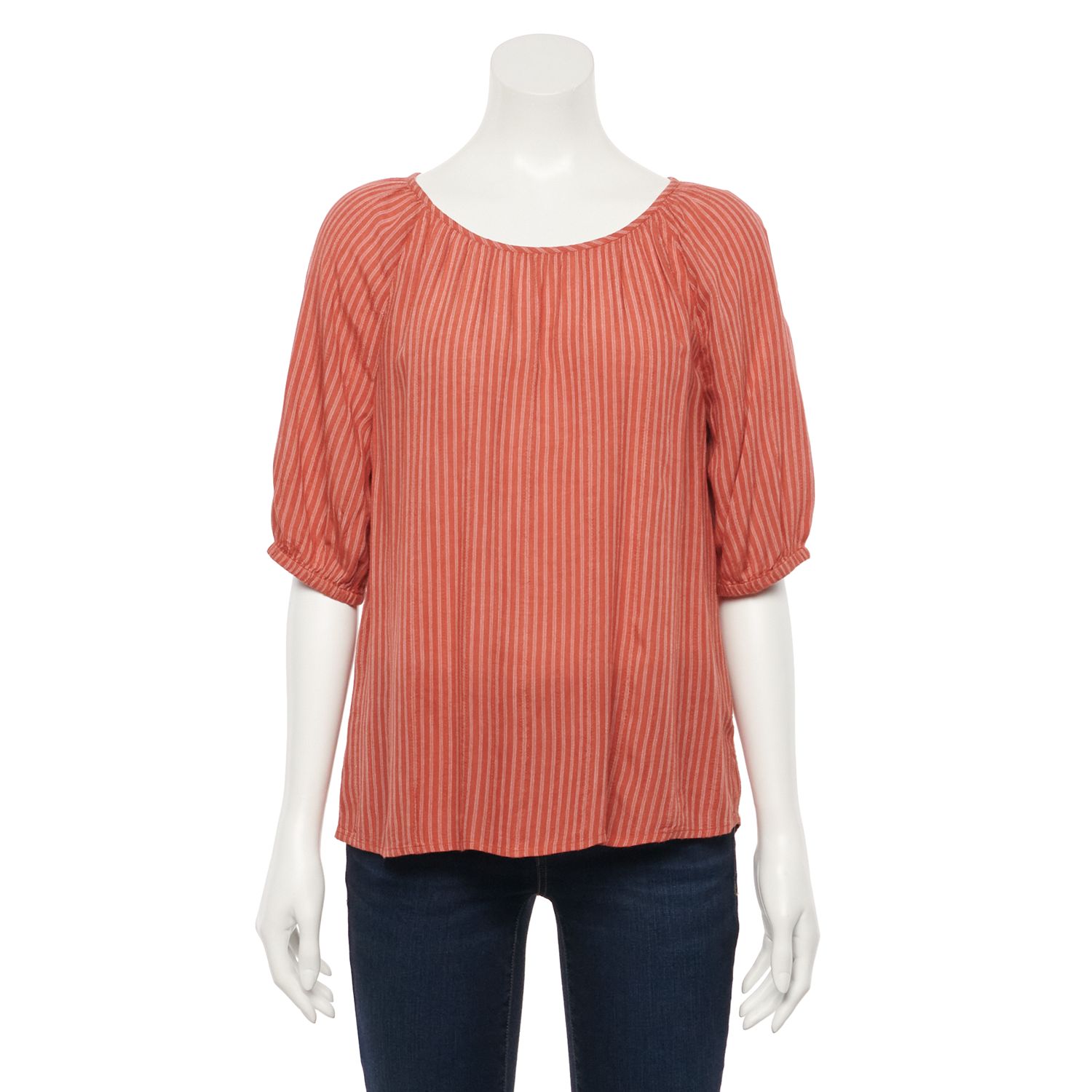 kohls womens peasant tops