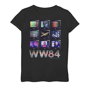 Girls 7-16 DC Comics Wonder Woman Television Stack Graphic Tee