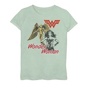 Girls 7-16 DC Comics Wonder Woman Double Pose Poster Graphic Tee