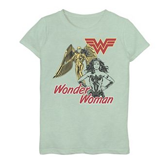 Girls 7-16 DC Comics Wonder Woman Double Pose Poster Graphic Tee