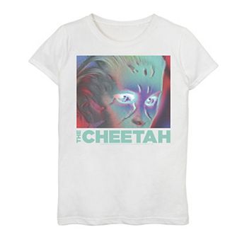 Girls 7-16 DC Comics Wonder Woman 3D Cheetah Face Poster Graphic Tee