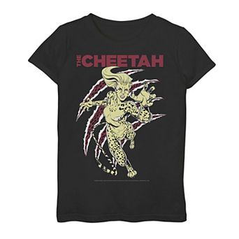 Girls 7-16 DC Comics Wonder Woman Cheetah Poster Graphic Tee