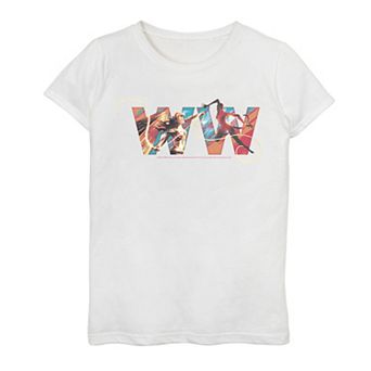 Girls 7-16 DC Comics Wonder Woman Logo Battle Graphic Tee