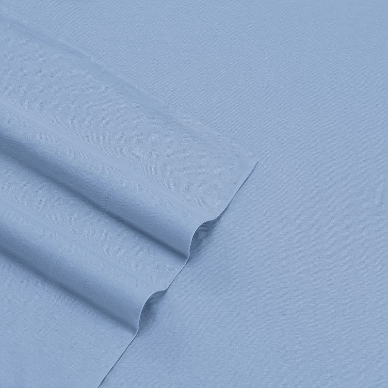 Eddie Bauer Jersey Knit Sheet Set, Dark Blue, TWINXL SET