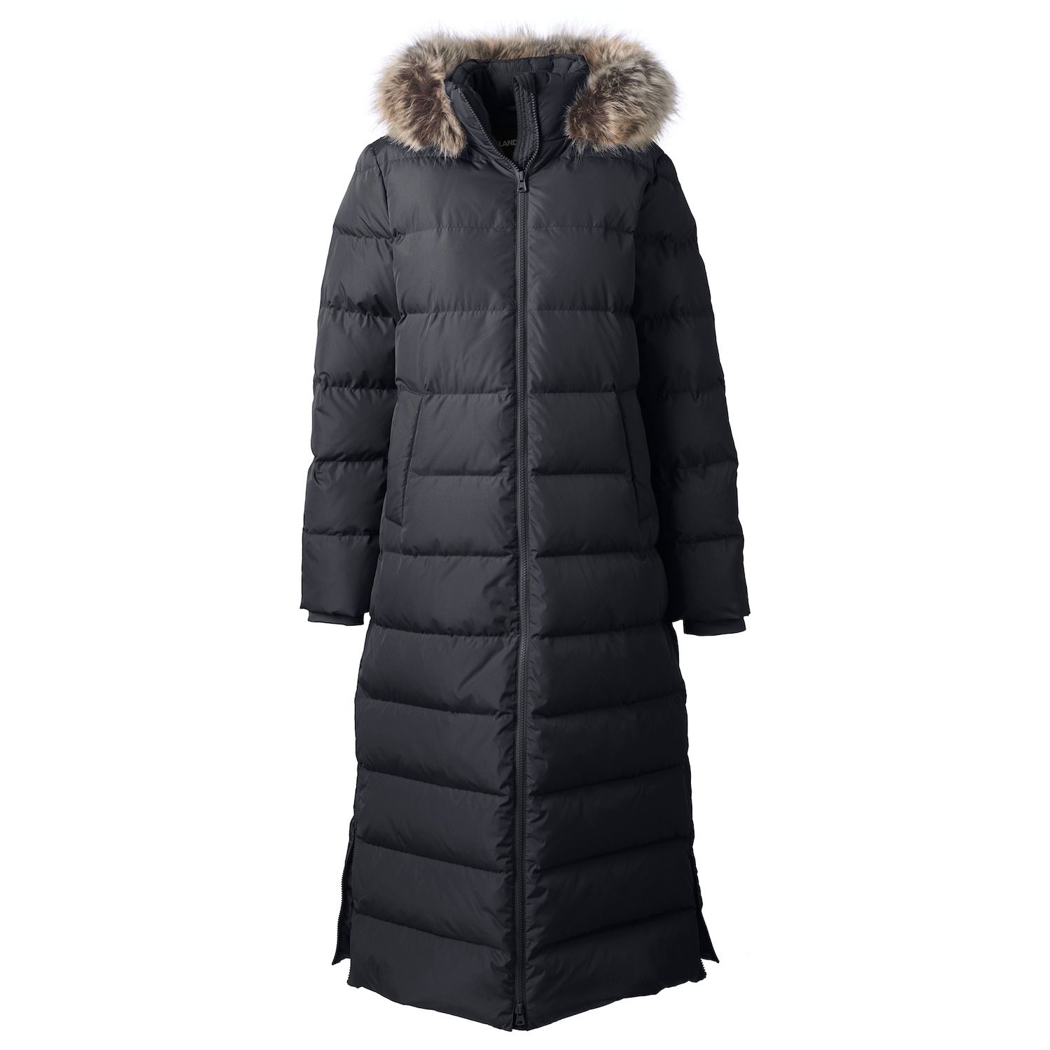ladies longline puffer jacket