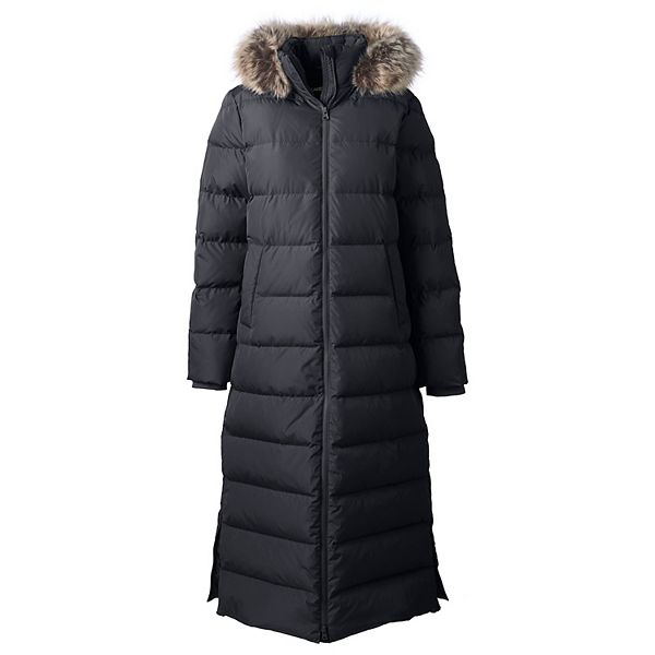 JSY Womens Faux Fur Hoodie Winter Warm Outdoor Quilted Down Parka Coat