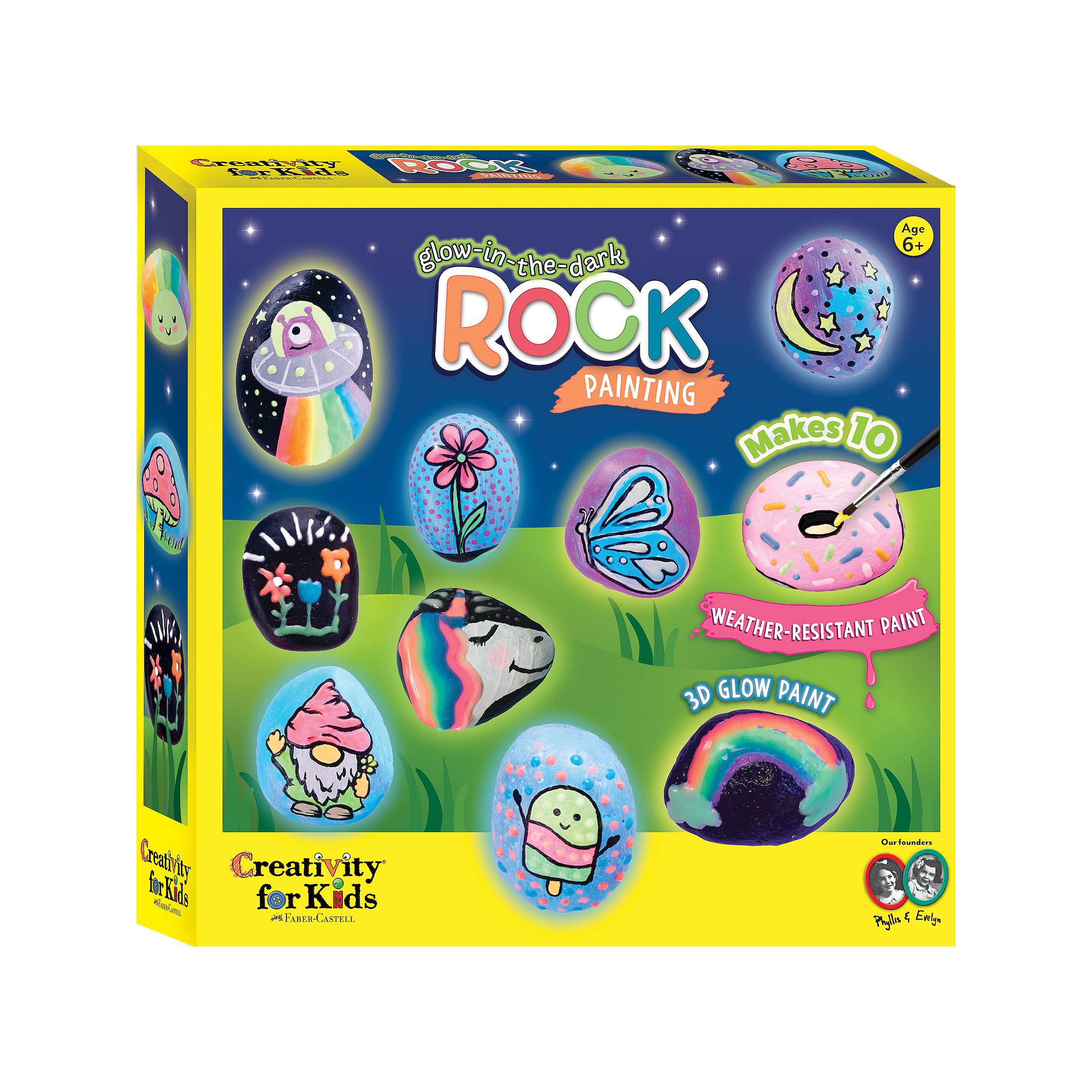 Creativity for Kids Glow in the Dark Rock Painting, Multi
