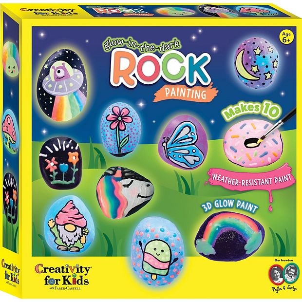 Buy glow in The Dark Rock Painting Kit for Kids - Arts and crafts