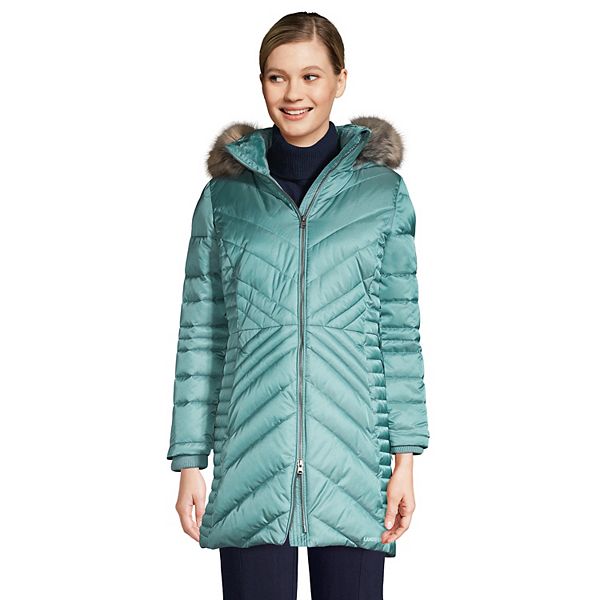 Lands end insulated plush lined store winter coat