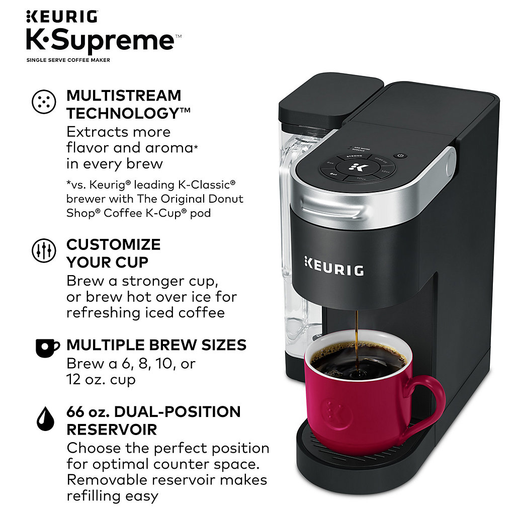 Keurig K-Supreme Plus C Single Serve Coffee Maker with 15 K-Cup Pods 